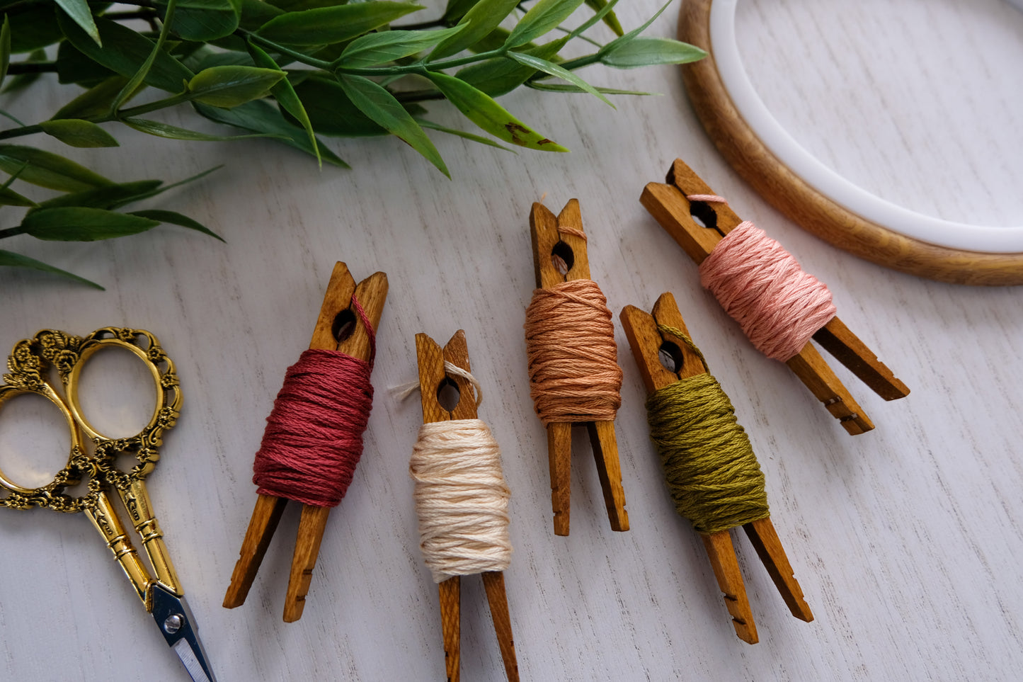 Boho Floral DMC Thread Embroidery Palette