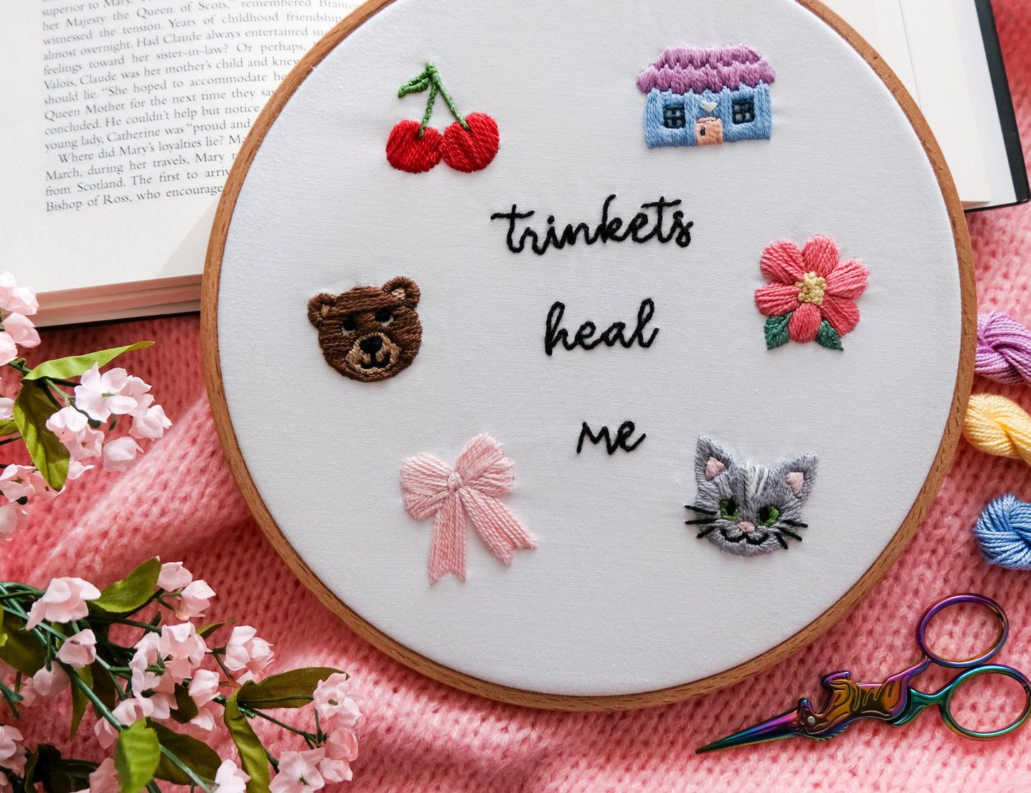 DIY Digital Embroidery Pattern Trinkets Heal Me