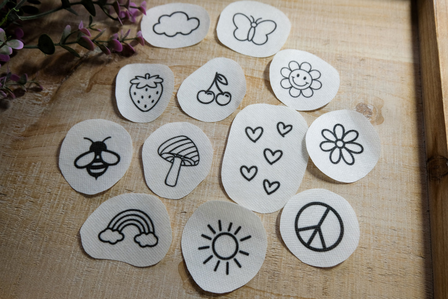 Minis DIY Stick and Stitch Embroidery Stickers
