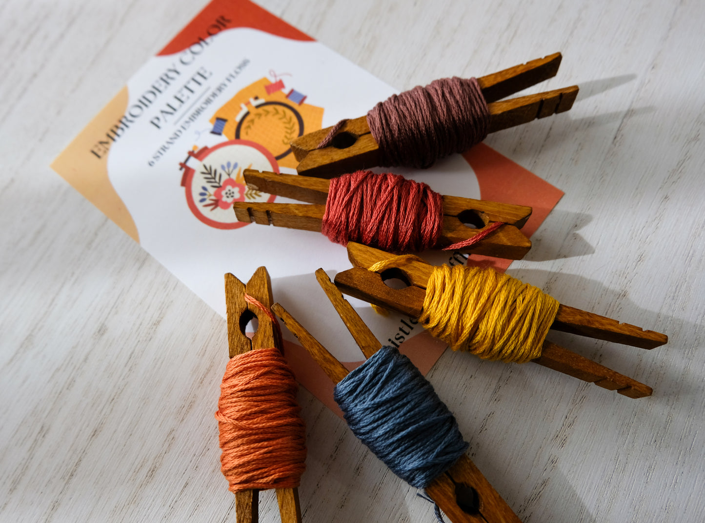 Farm Stand DMC Thread Embroidery Palette