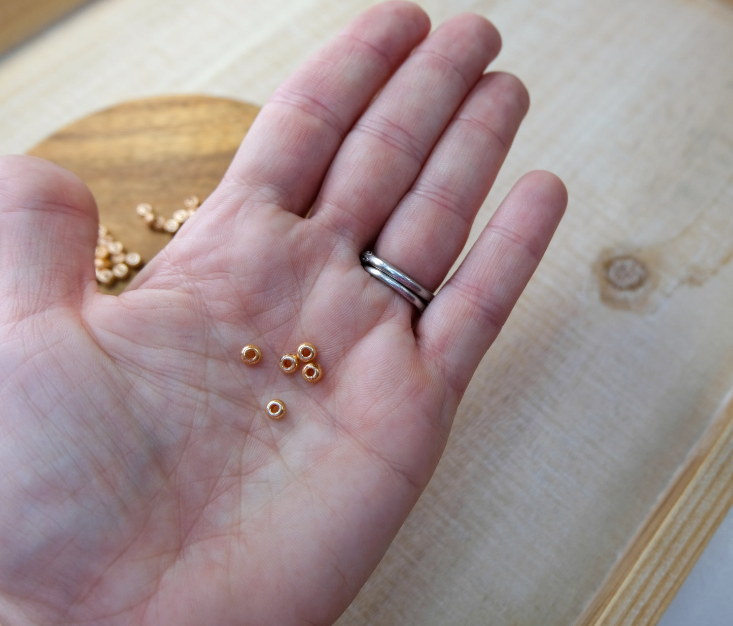 Gold Seed Beads Size 6/0 or 4mm