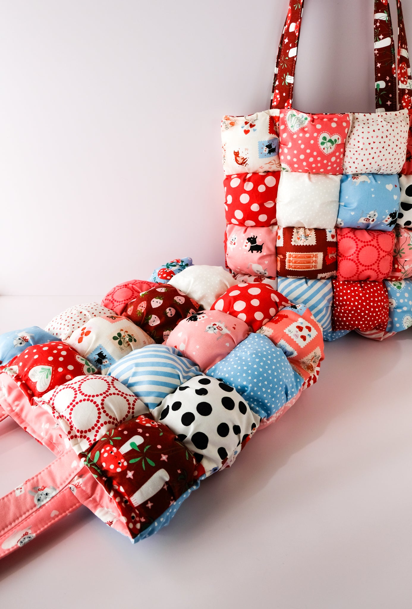 Cloud Tote Bag | Valentine Mushies Size Large