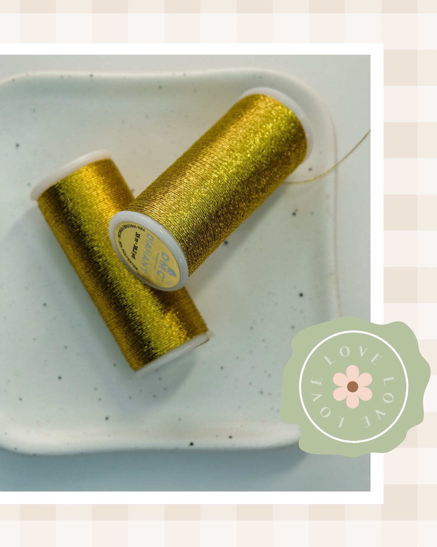 DMC Diamant Dark Gold Metallic Thread D3852