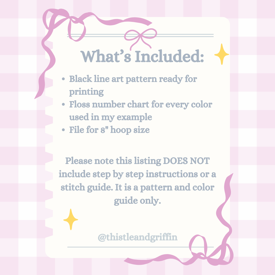 DIY Digital Embroidery Pattern Trinkets Heal Me
