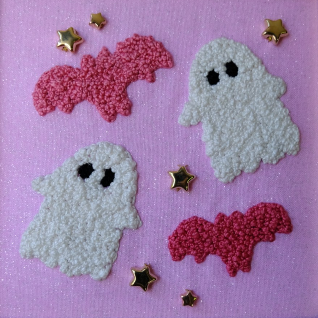 Bats and Ghosts Embroidery Pattern