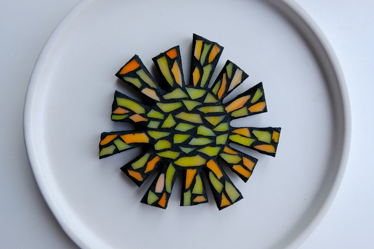 Sun Stained Glass Magnet | Mosaic Art Nature Style Home Decor