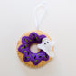 Wool Felt Halloween Donut Ornaments