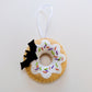 Wool Felt Halloween Donut Ornaments