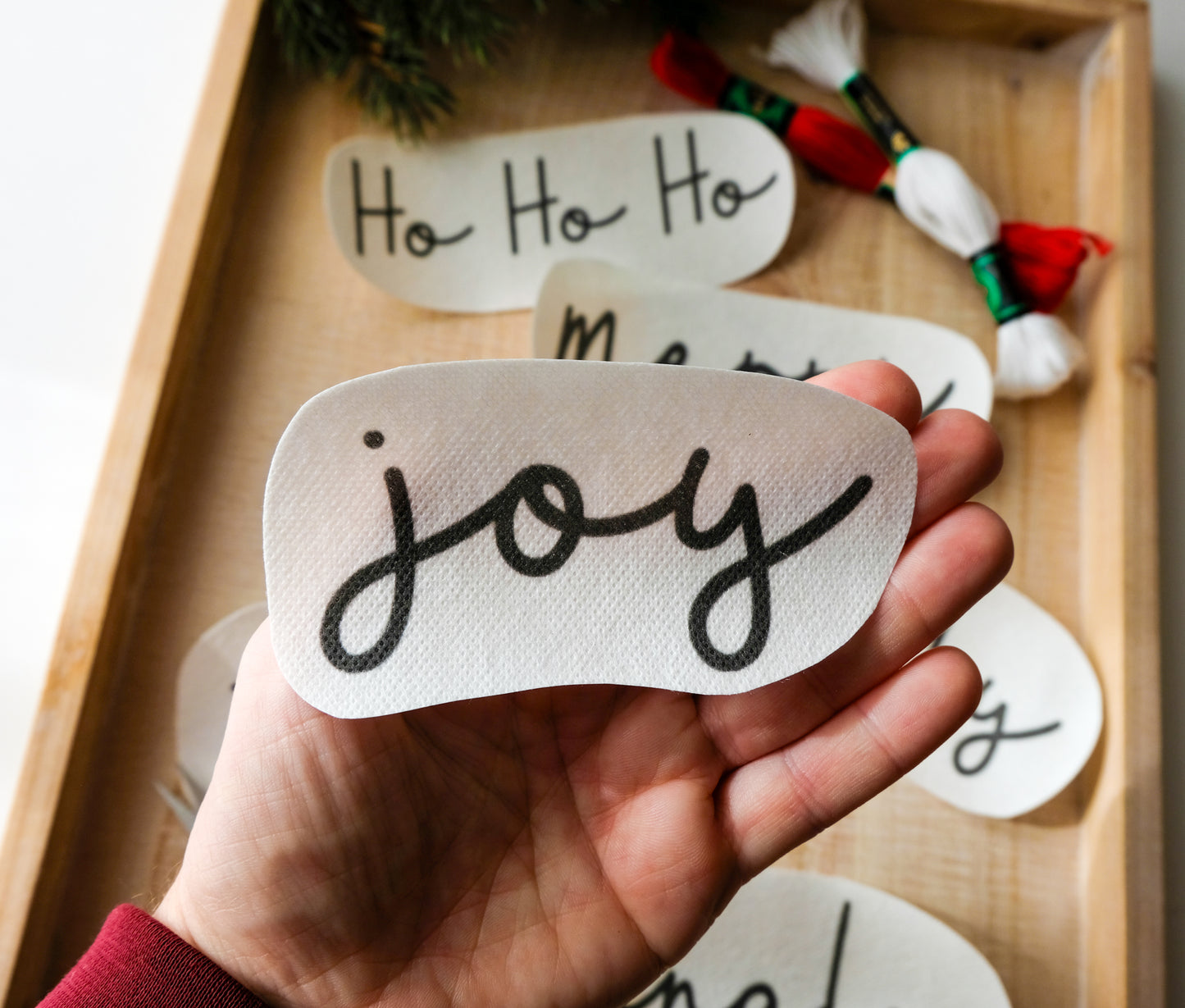 DIY Stick and Stitch Christmas Embroidery Stickers