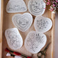 Valentine's Day DIY Stick and Stitch Embroidery Stickers