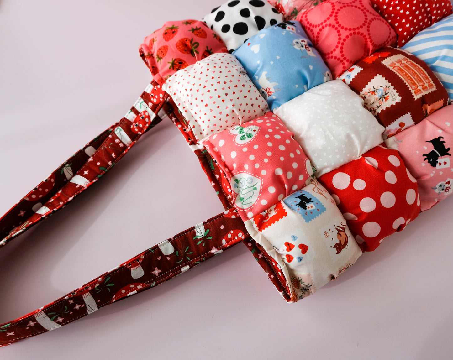 Cloud Tote Bag | Valentine Mushies Size Large